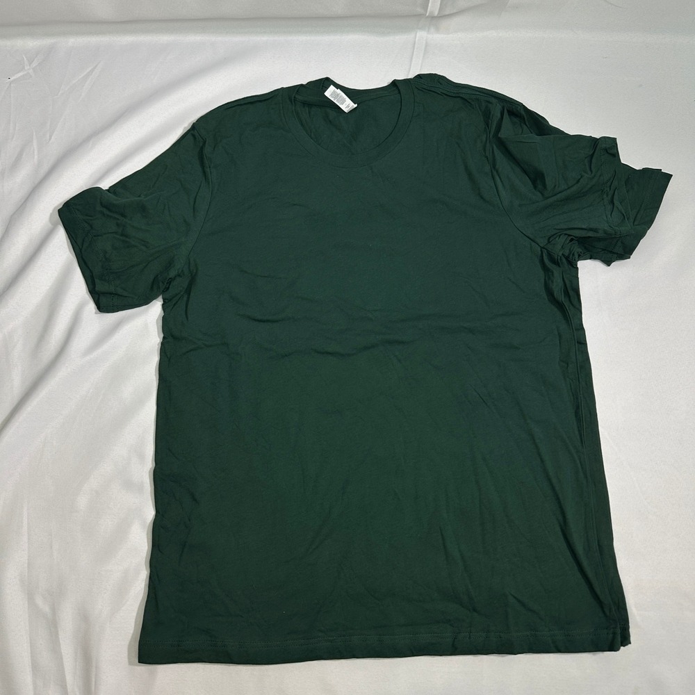 Blank Bella+Canvas T-Shirt Men XL Evergreen‎ Lot of 2 Basic Crew Neck Tee